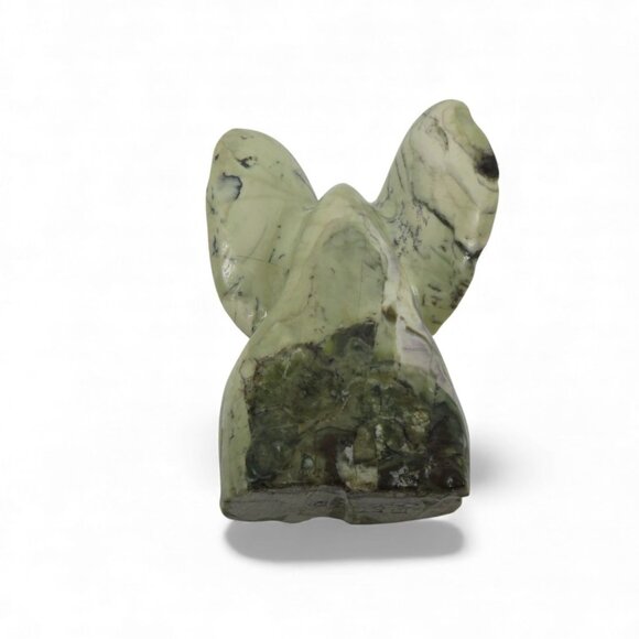 Stone Elephant Hand Carved Green Butter Jade Stone in South Africa Signed 5.5" - Picture 11 of 11
